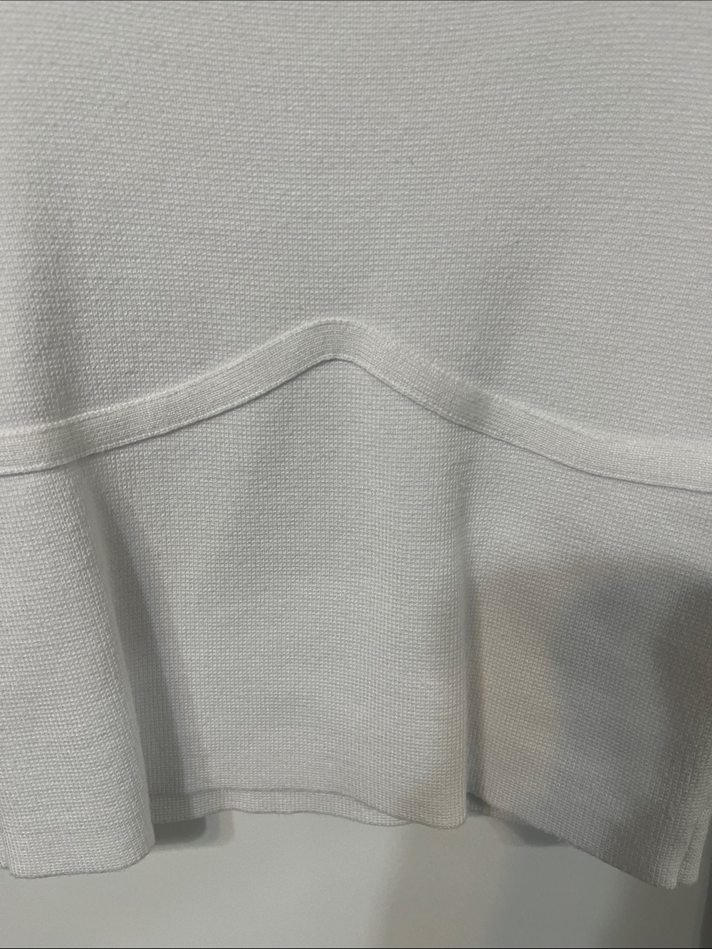 Abercrombie & Fitch White Square Neck Long Sleeve Top - Picture 3 of 3